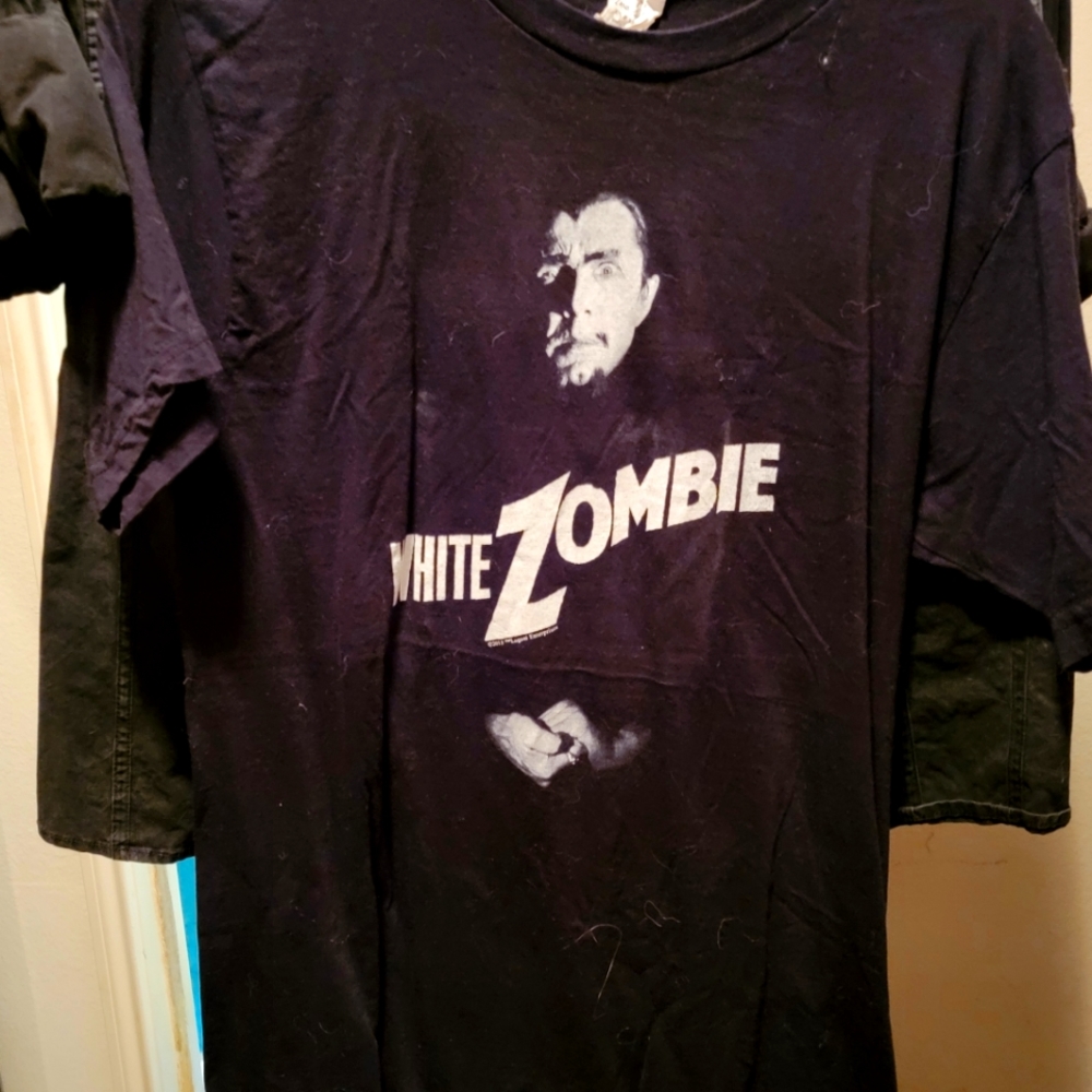 Rare white zombie t shirt